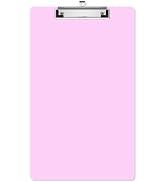 Macroclo Legal Size Clipboard, Pink Large Plastic 8.5 x 14" Clipboards for Lawers, Low Profile Cl...