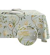 HOMOHEINI Rectangle Table Cloth,100% Waterproof Tablecloth Oil Proof Spill Proof Vinyl Table Clot...