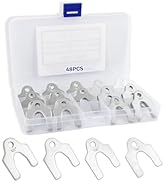 48PCS Metal Shims for Auto Alignment Body,Metal Shims for Leveling with 1/8" 1/16" 1/32" 1/64" fo...