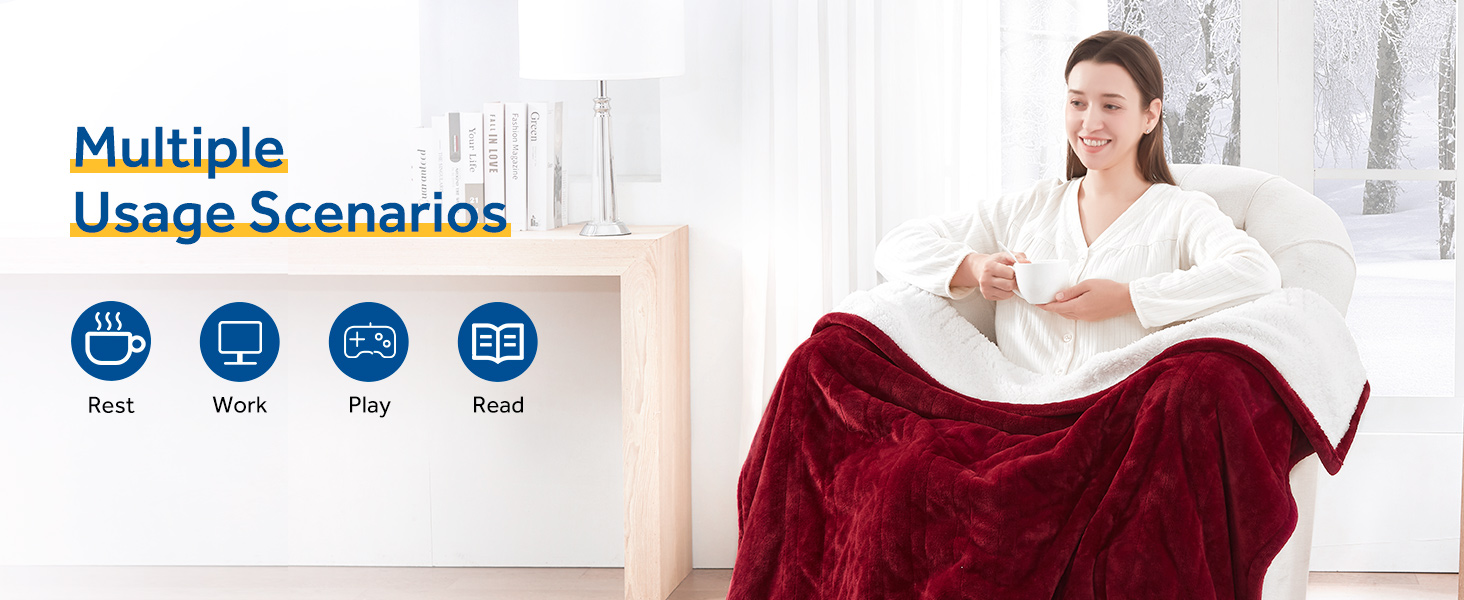 Heated Blanket throw