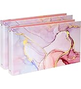 Legal-Size Binders, for 8.5 x 14 Paper, 3 Ring Binder 1 Inch, Landscape Spreadsheet Binder with E...