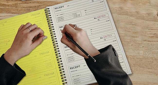 receipt book