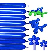 Shiny Thick Latex Blue Balloons - 260 Long for Balloon Animals