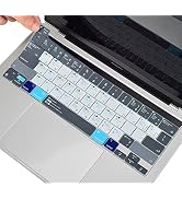 MacBook Shortcuts Keyboard Cover for 2022 MacBook Pro 13 M2 Chip, 2020 MacBook Pro 13 inch A2338 ...