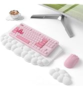 Keyboard Stand with Wrist Rest, Cloud Wrist Rest Comfortable Memory Foam Wrist Rest for Computer ...