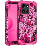 Hekodonk for Moto G 5G 2025 Case,Glow in The Dark Three Layer Heavy Duty Shockproof Protection Ha...