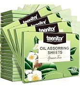 Teenitor 2400 Counts Oil Absorbing Sheets for Face, Oil Blotting Sheets for Face, Green Tea Oil A...