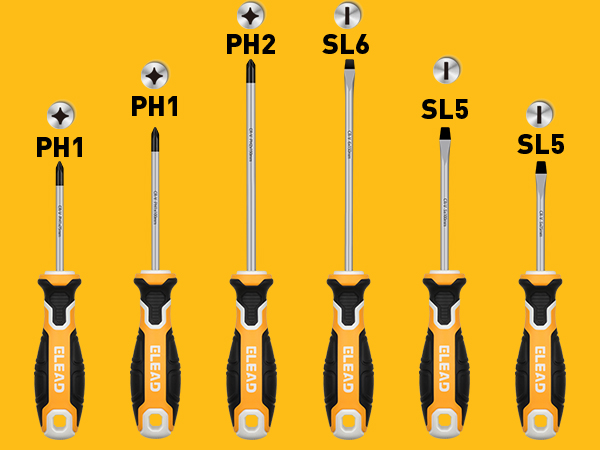 6PCS Magnetic Tip Screwdriver Set