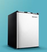 EUHOMY Upright freezer, 3.0 Cubic Feet, Single Door Compact Mini Freezer with Reversible Stainles...