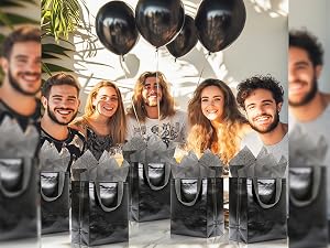 Black gift bags