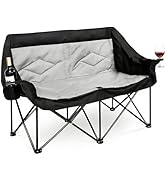 VEVOR Double Camping Chair, Oversized Two Person Camp Chair with 660 lbs Heavy Duty Support, with...