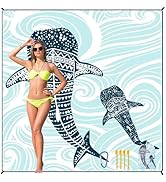 HIHOHO Beach Blanket Waterproof Sandproof Beach Mat 79”x 83” for 1-8 Adults Quick Drying Durable ...