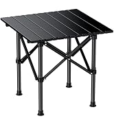 EYPINS Ultralight Camping Table Foldable - Small Beach Table, No-Wobble, 3.7 lbs Portable Compact...