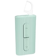 Green Mini Dental Floss Picks Portable Case,Storage 10 Count Disposable Toothpicks Sticks in Box,...