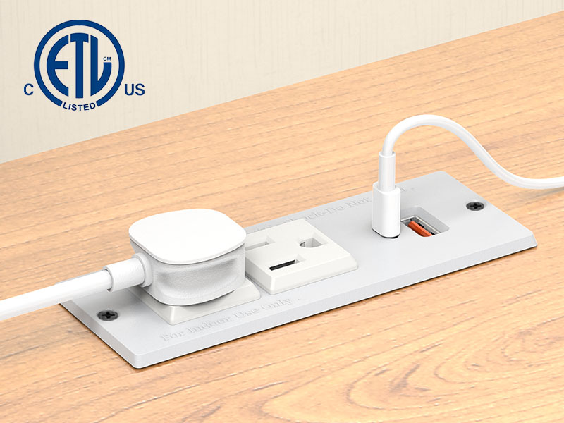 desktop Recessed Power Strip