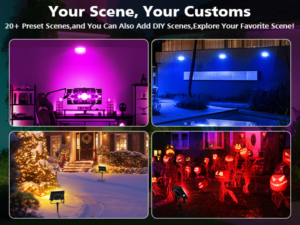 T-SUN 30W RGBCW LED Flood Lights Bluetooh and Remote-your scene your customs-m