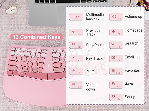 Ergonomic Wireless Keyboard