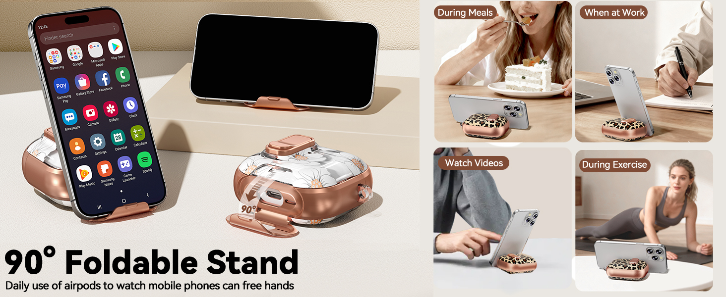 with 90° Foldable Stand on the bottom