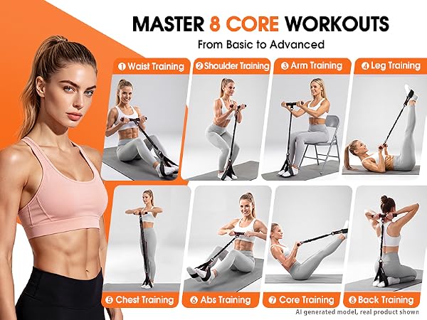 Multifunction Pedal Resistance Band with Handle