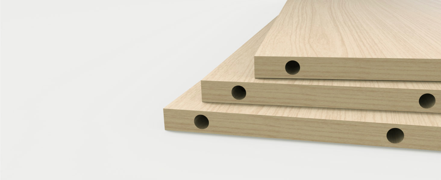wooden desk shelf