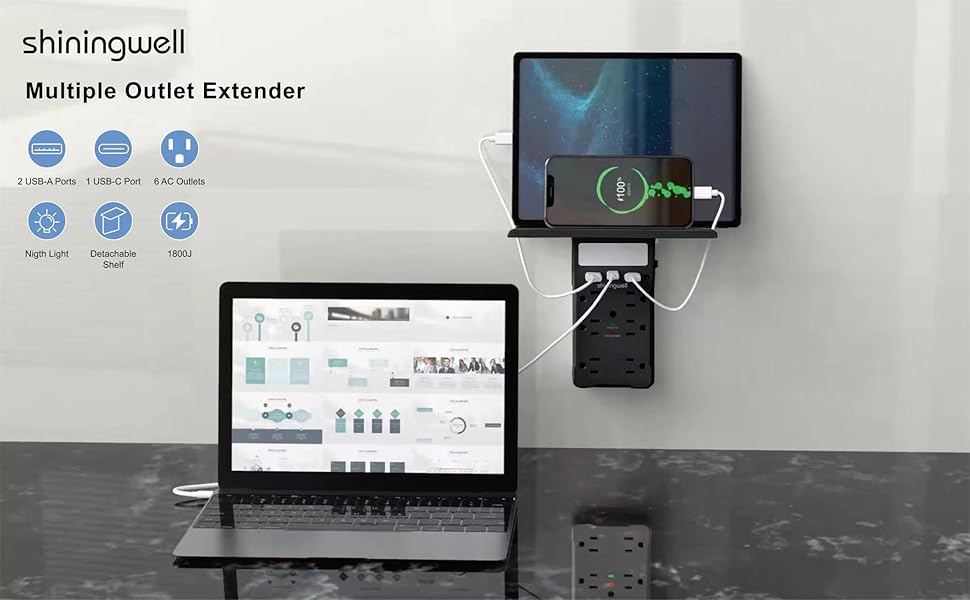 Multi outlet extender