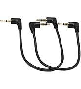 3.5mm Stereo Audio Cable,SinLoon (2-Pack) Gold Plated 90 Degree Right & Left Angled 3.5mm Male to...