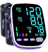 Upper Arm Electronic Blood Pressure Monitor Purple
