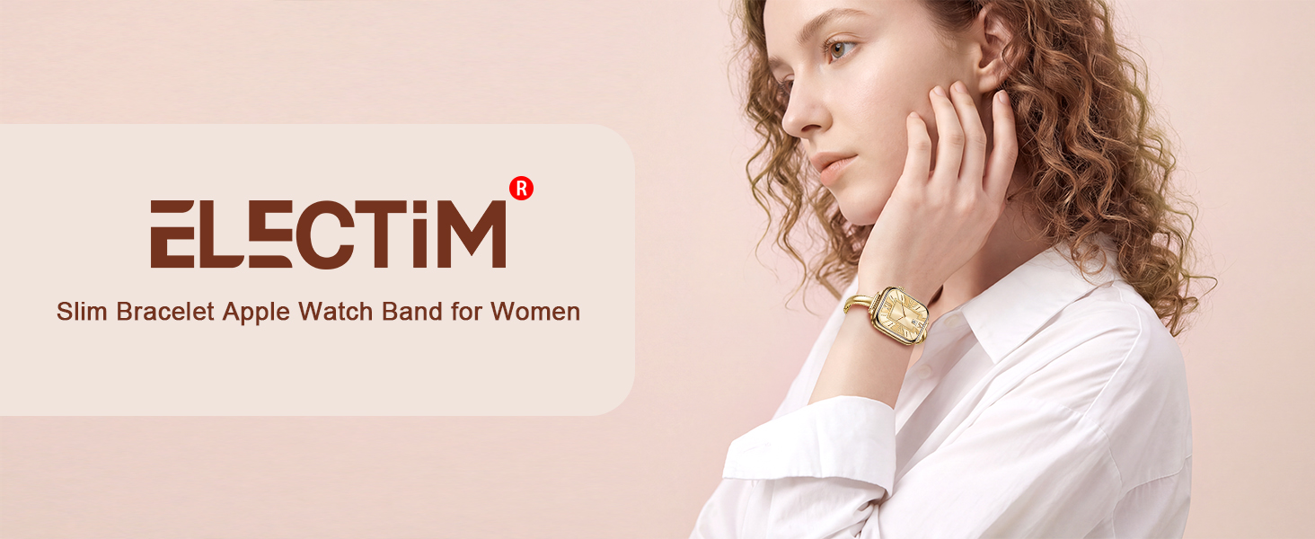 Slim bracelet apple watch bands for women