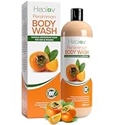 Healov Persimmon Body Wash for Body Odor Control – Purifying Deodorizing Soap for Eliminating Non...