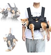 Terapaton Dog Lift Harness Backpack Carrier for Large Dogs, Full Body Sling with Handle, Dog Harn...