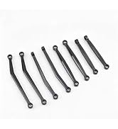 Aluminum Chassis Links Accessories with Steering Link Set for SCX30 (Black) | High Clearance Link...