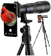 APEXEL 50x High-Definition Telephoto Lens for iPhone & Android – for Wildlife, Moon, Landscapes &...