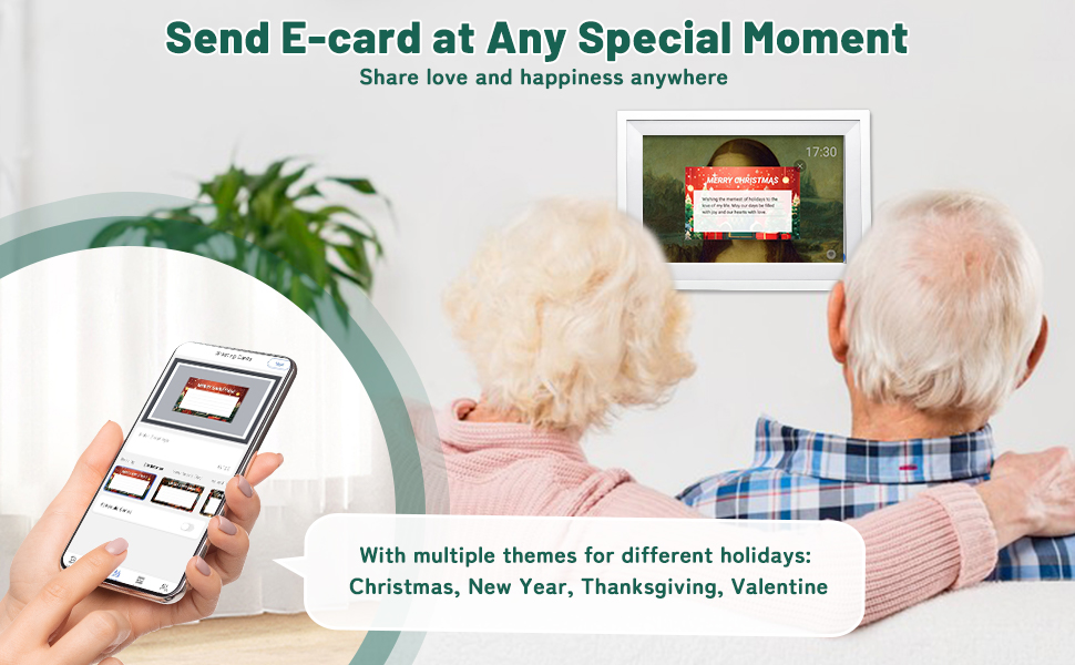 Digital Wall Calendar with Touchscreen Smart Calendar Electronic Calendar for Family