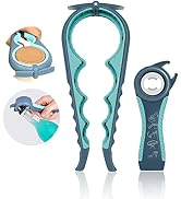 Jar Opener for Weak Hands, Seniors with Arthritis, 5 in 1 Multi Function Bottle Opener Lid Opener...