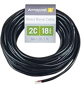 Armacost Lighting 18 AWG 2C Direct Burial Cable for LED Lighting, 576918