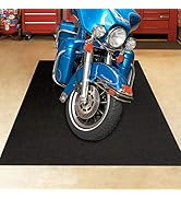 LINLA 61 x 39 in-Absorbent Oil Mat Contains Liquid Garage Floor Mat, Motorcycle Mat for Garage,Re...