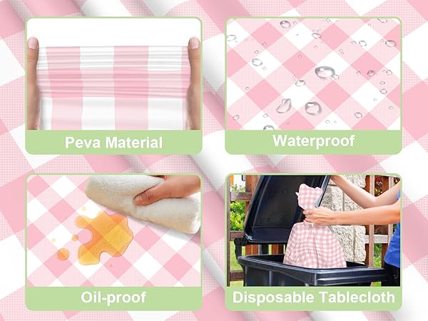 Plastic Table Cloths for Parties Disposable