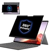 FILMEXT 360°Privacy Screen Protector for Microsoft Surface Pro 7/6/5/4-12.3inch,4 Way Removable S...