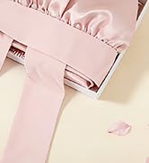 ZIMASILK 19 Momme Mulberry Silk Bonnet for Sleeping Women & Health Care, Double Layer Long Hair W...