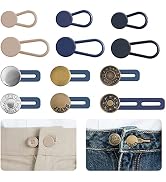 12PCS Button Extenders for Jeans, Pants Button Extender, Waist Extenders for Pants for Women Men,...