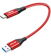 1ft USB-C Cable 10Gbps High Speed Data Transfer & 3.1A Fast Charging, Braided USB A to USB C Data...