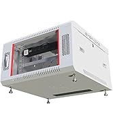 Sysracks 6U Wall Mount Network Rack Cabinet Enclosure - Small Server Cabinet for Home or IT Use, ...