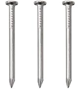 500pcs Hardware Nails, 1 Inch Nickel Plated Hanging Nails, Wall Nails for Picture Hanging, Wood N...