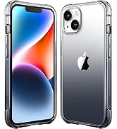 Mkeke for iPhone 14 Case for iPhone 13 Case Gradient Black Shockproof Bumpers Cases for iPhone 13/14