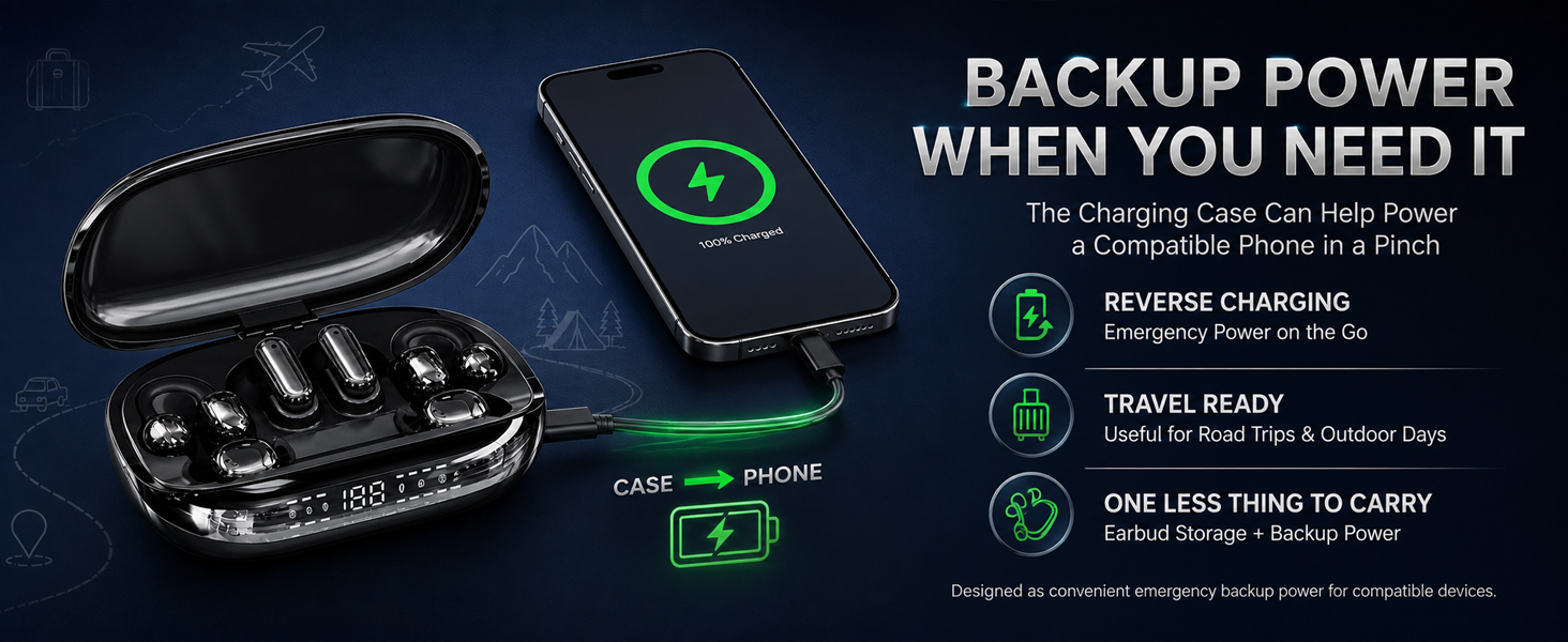3-in-1 Bluetooth Wireless Earbuds