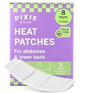 Pixie Large Period Cramps Menstrual Pain Relief Heat Patches for Feminine Care - Lower Abdominal ...