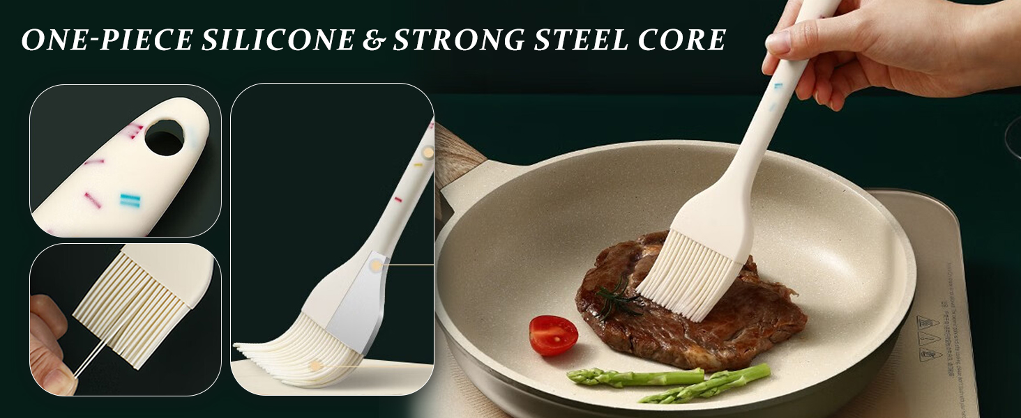 One-Piece Silicone & Strong Steel Core