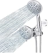 SunCleanse 35 Setting Handheld Shower Head Combo, Dual 2 In 1 Shower Head Set with Patented 3-Way...