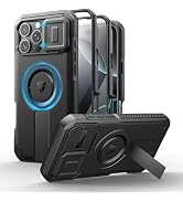 Dexnor for iPhone 16 Pro Max Case with Slide Camera Cover & Adjustable Kickstand & Built-in Scree...