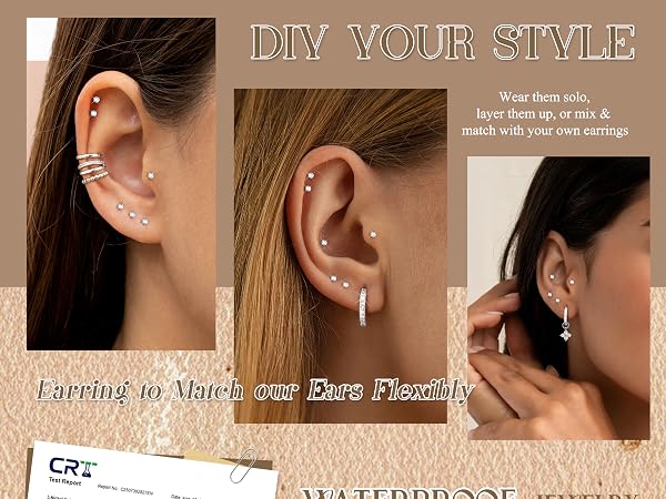 earrings for sensitive ears women